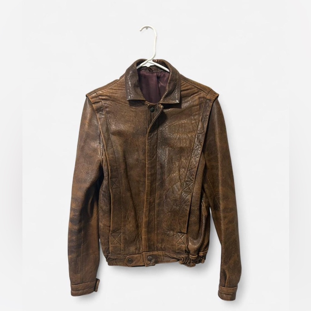 Women's Classic Brown Leather Jacket